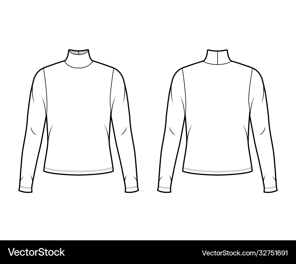 Graphic pattern turtleneck Sweater