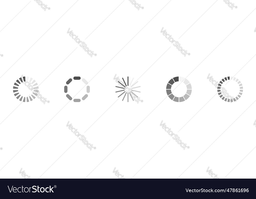 Download signs set load icons data Royalty Free Vector Image