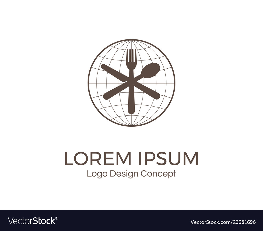 Food point logo design template creative symbol Vector Image