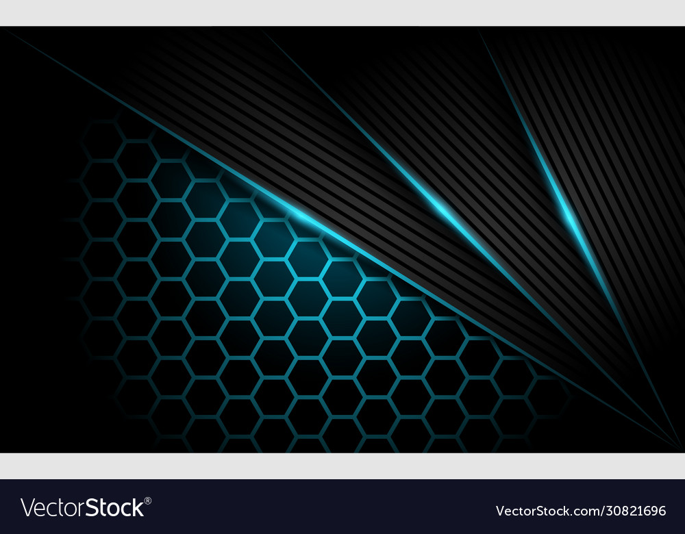 Modern dark navy background 3d abstract style Vector Image