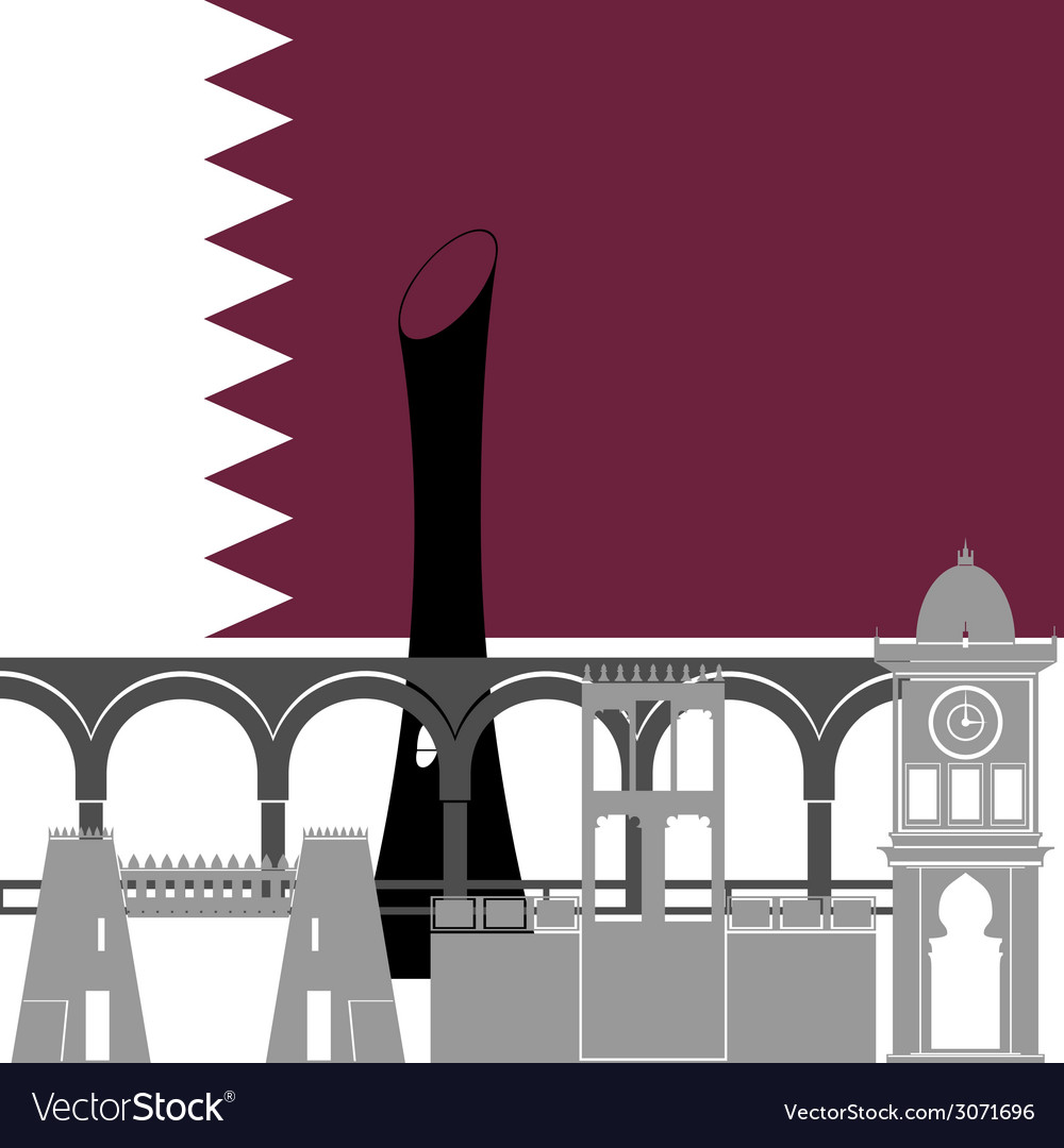 Qatar Royalty Free Vector Image VectorStock