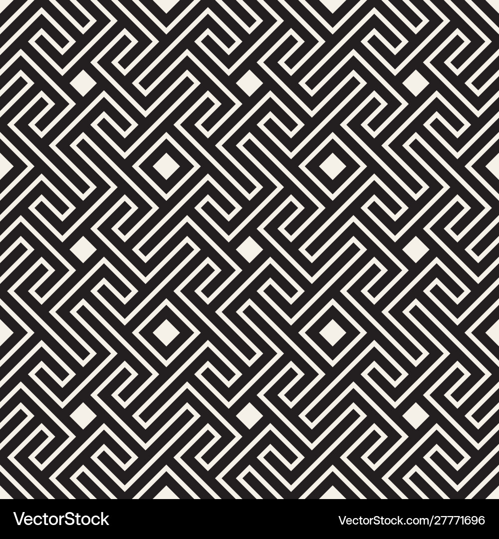 Seamless pattern stylish linear lattice Royalty Free Vector