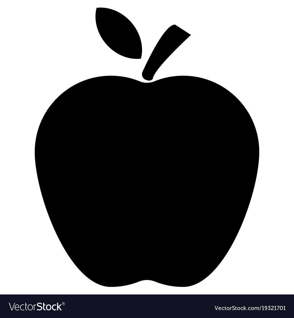 Download Apple icon on white background flat style apple Vector Image