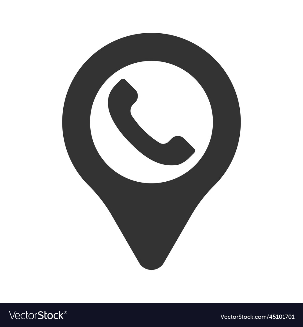 Call location icon Royalty Free Vector Image - VectorStock