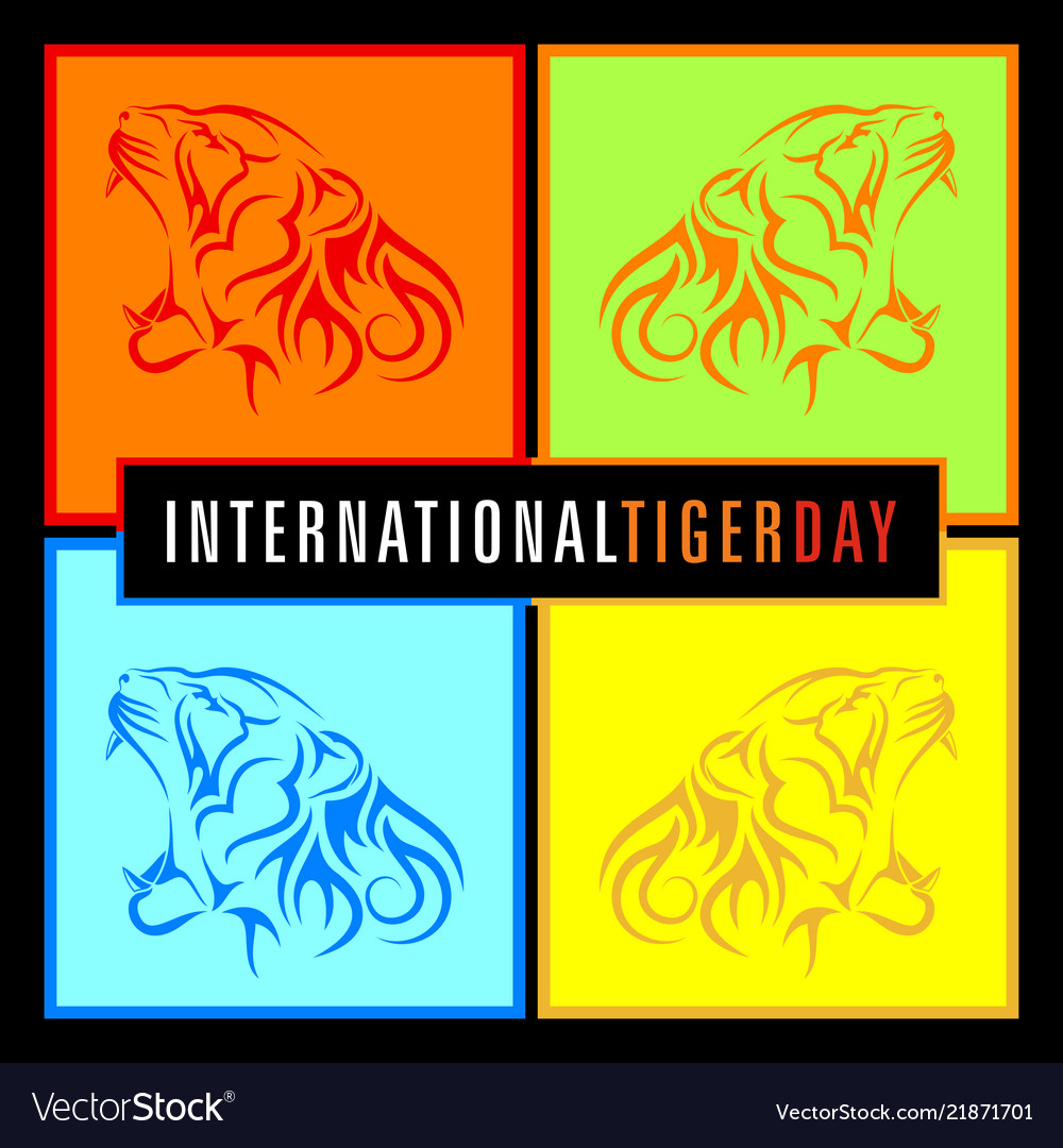 Day taiger 0010 vector image Day taiger 0010