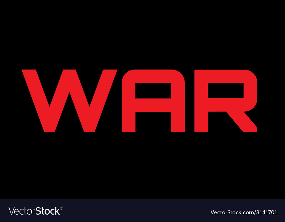 War caption Royalty Free Vector Image - VectorStock