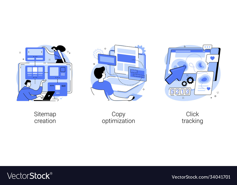 Website optimization abstract concept