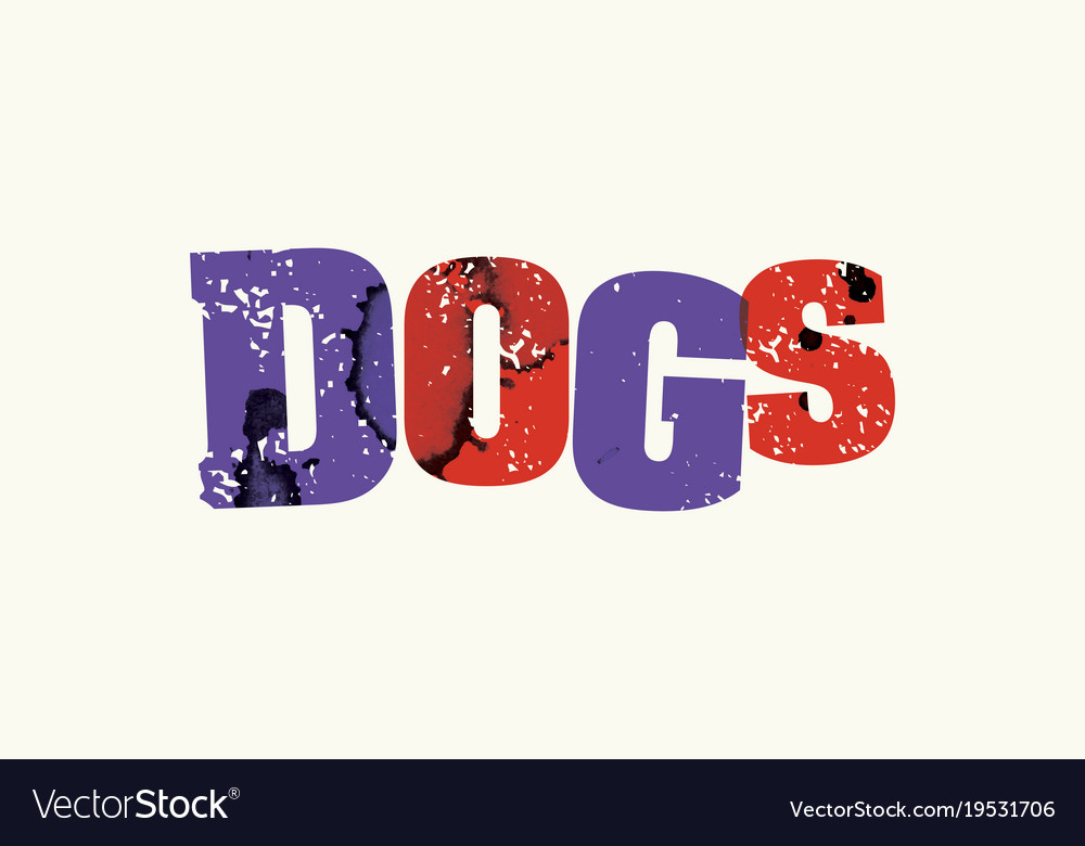 dogs-concept-colorful-stamped-word-royalty-free-vector-image