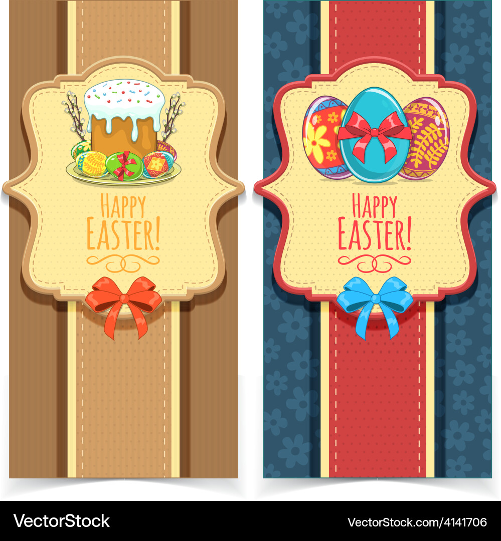 Easter banners Royalty Free Vector Image - VectorStock