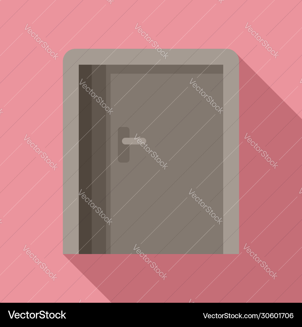 Emergency exit icon flat style Royalty Free Vector Image