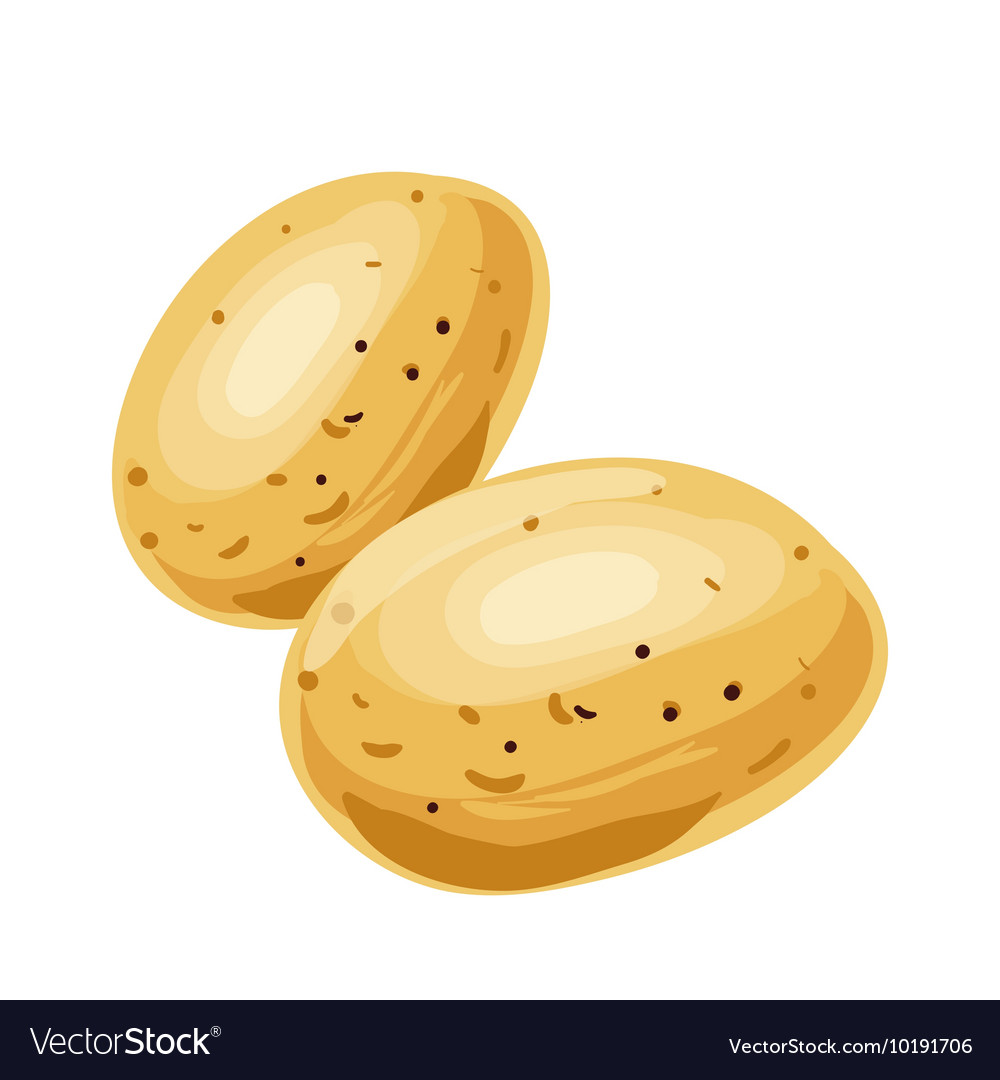 Potato cartoon vegetable drawing Royalty Free Vector Image