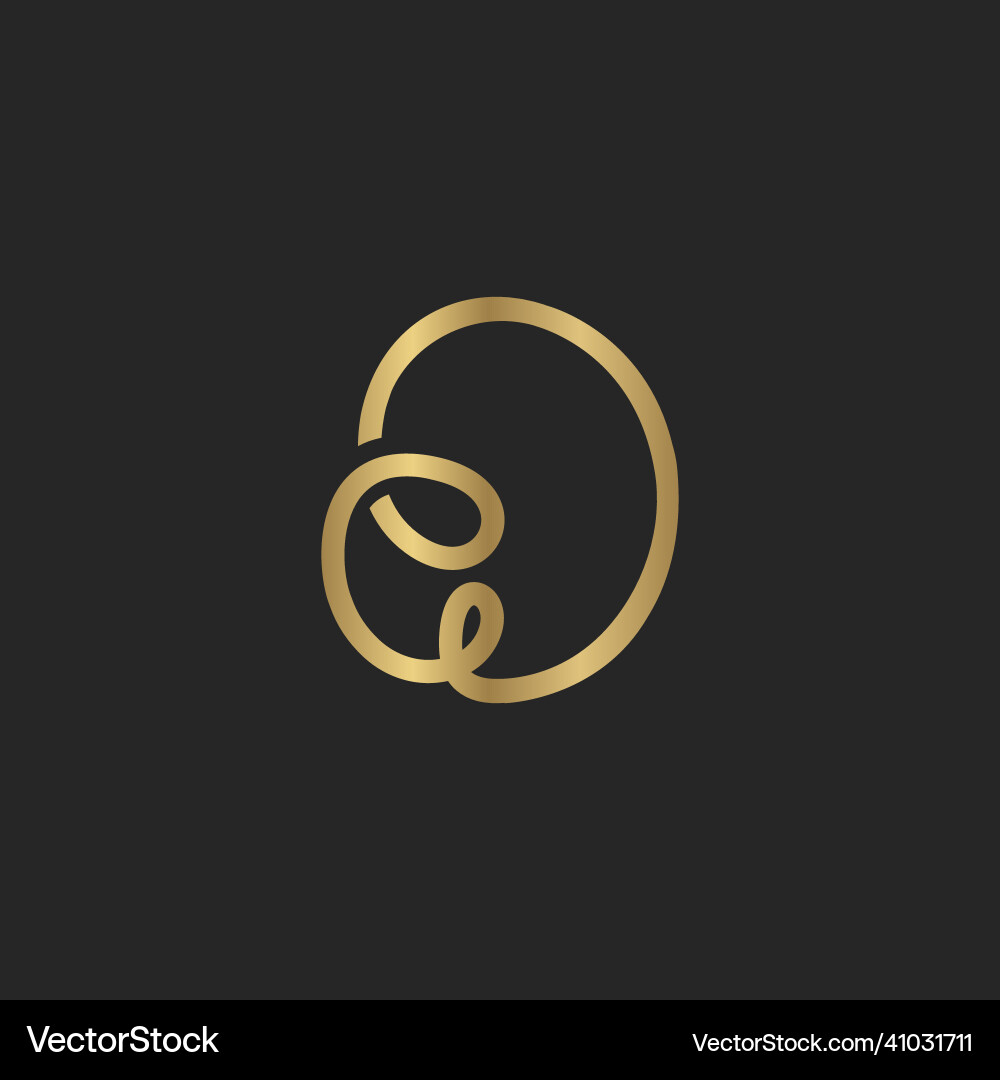 Alphabet initials logo dw wd d and w Royalty Free Vector