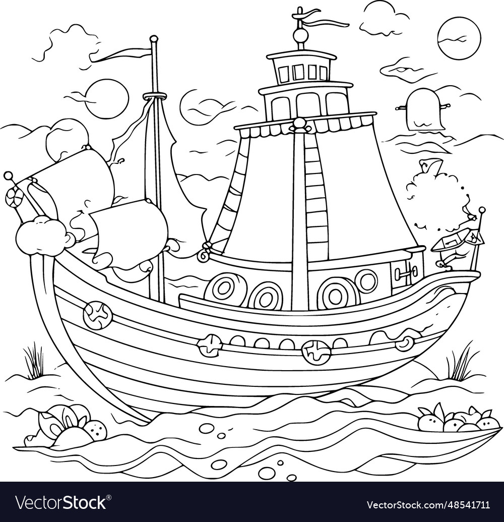 Boat Royalty Free Vector Image - VectorStock