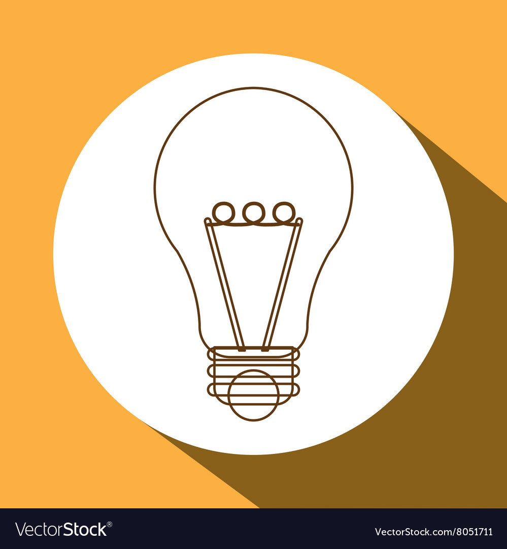 Light Bulb Icon Design Royalty Free Vector Image