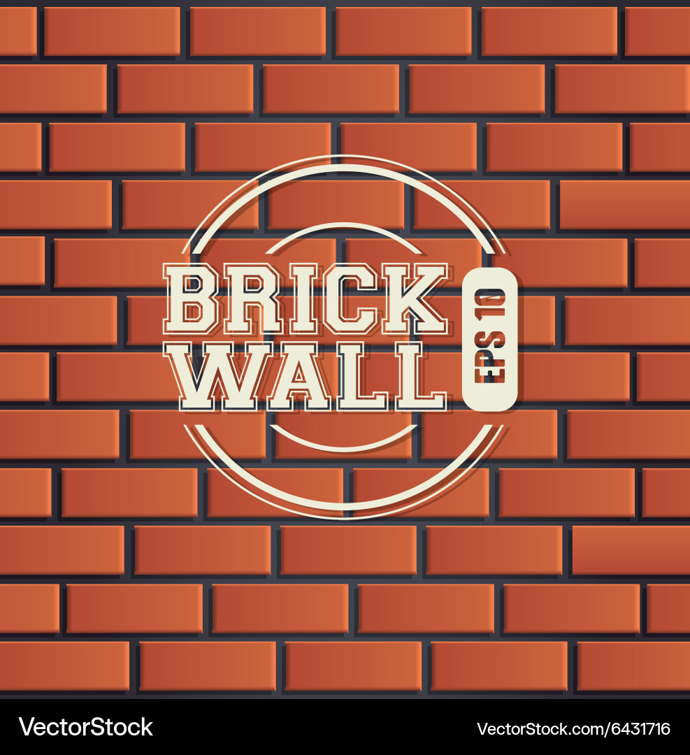 Brick wall design Royalty Free Vector Image - VectorStock