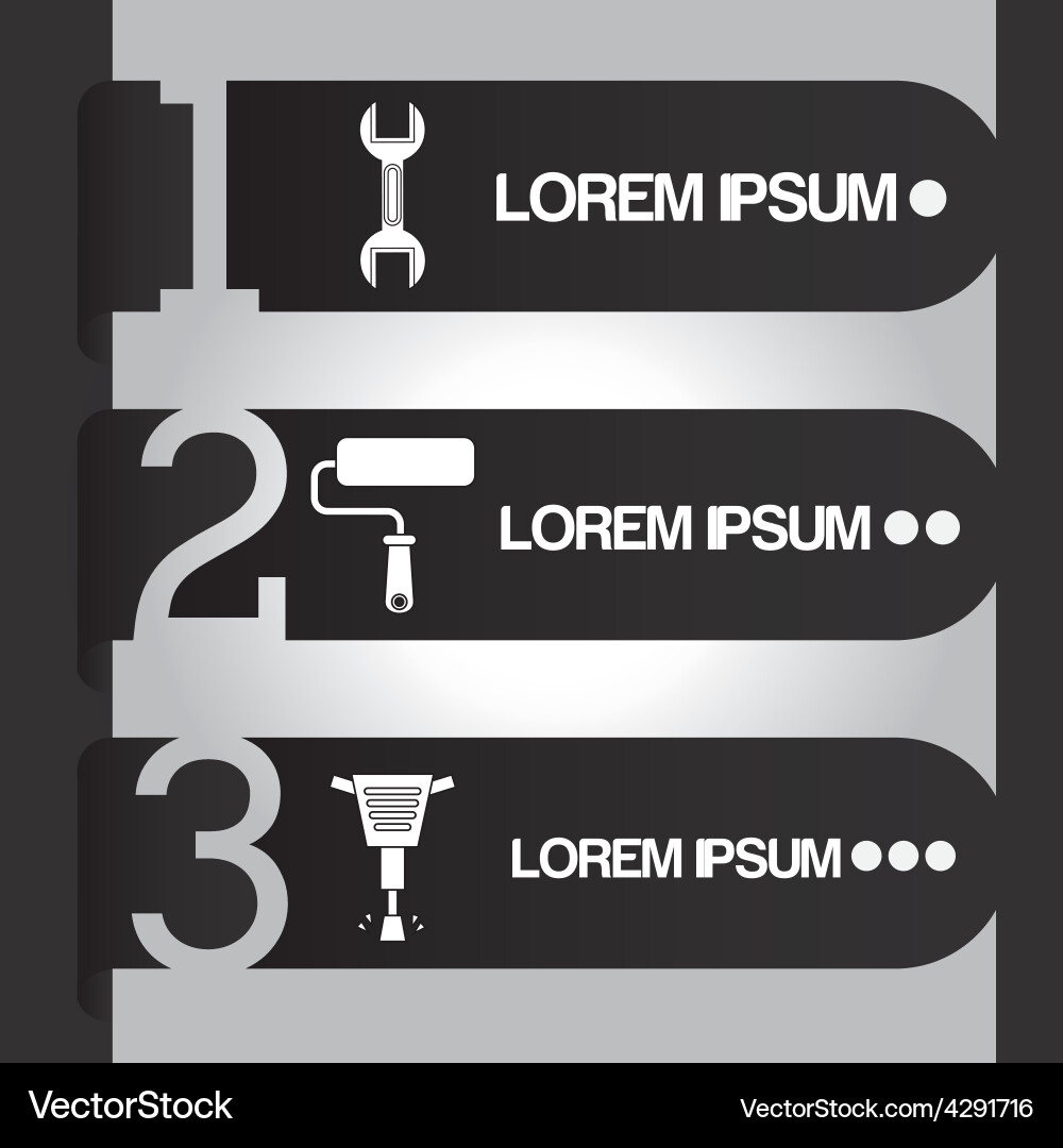 Construction infographic Royalty Free Vector Image