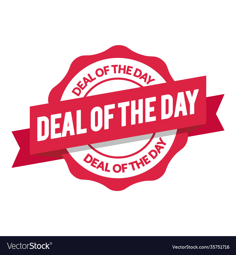 Deal day seal Royalty Free Vector Image - VectorStock