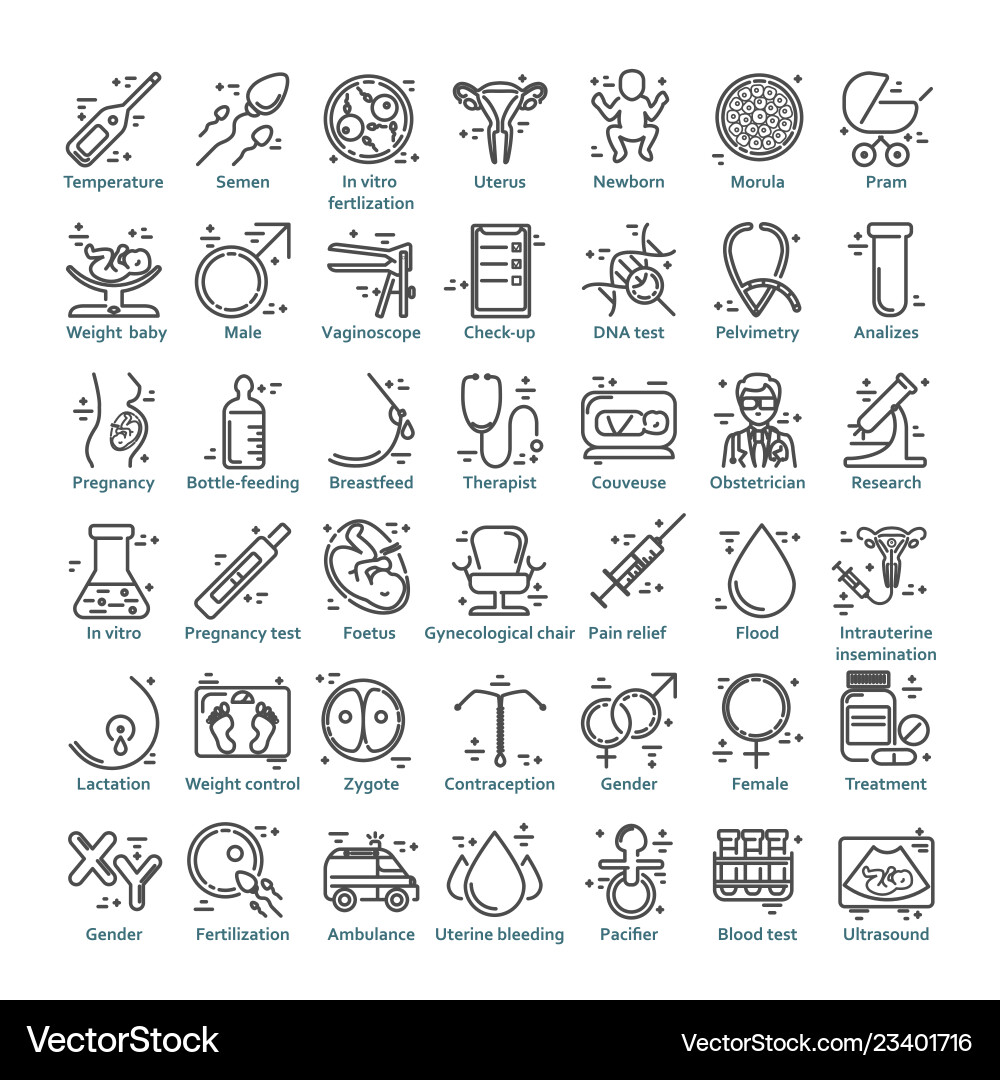 Icon set Royalty Free Vector Image - VectorStock