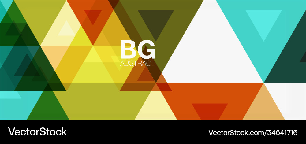 Mosaic triangle pattern abstract background Vector Image