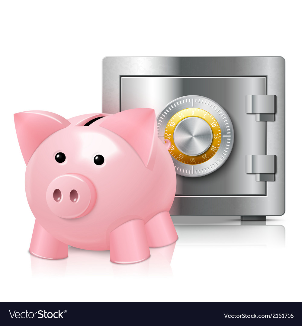 Piggy Bank With Safe Print Piggy Bank With Safe Print