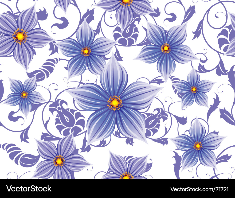 Decorative seamless Royalty Free Vector Image - VectorStock