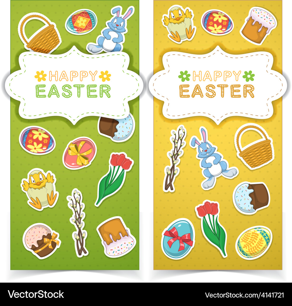Easter banners Royalty Free Vector Image - VectorStock