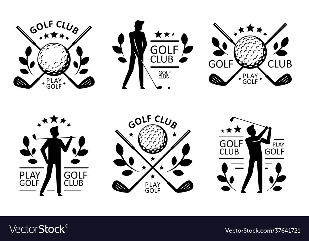 Golf club logo Royalty Free Vector Image - VectorStock