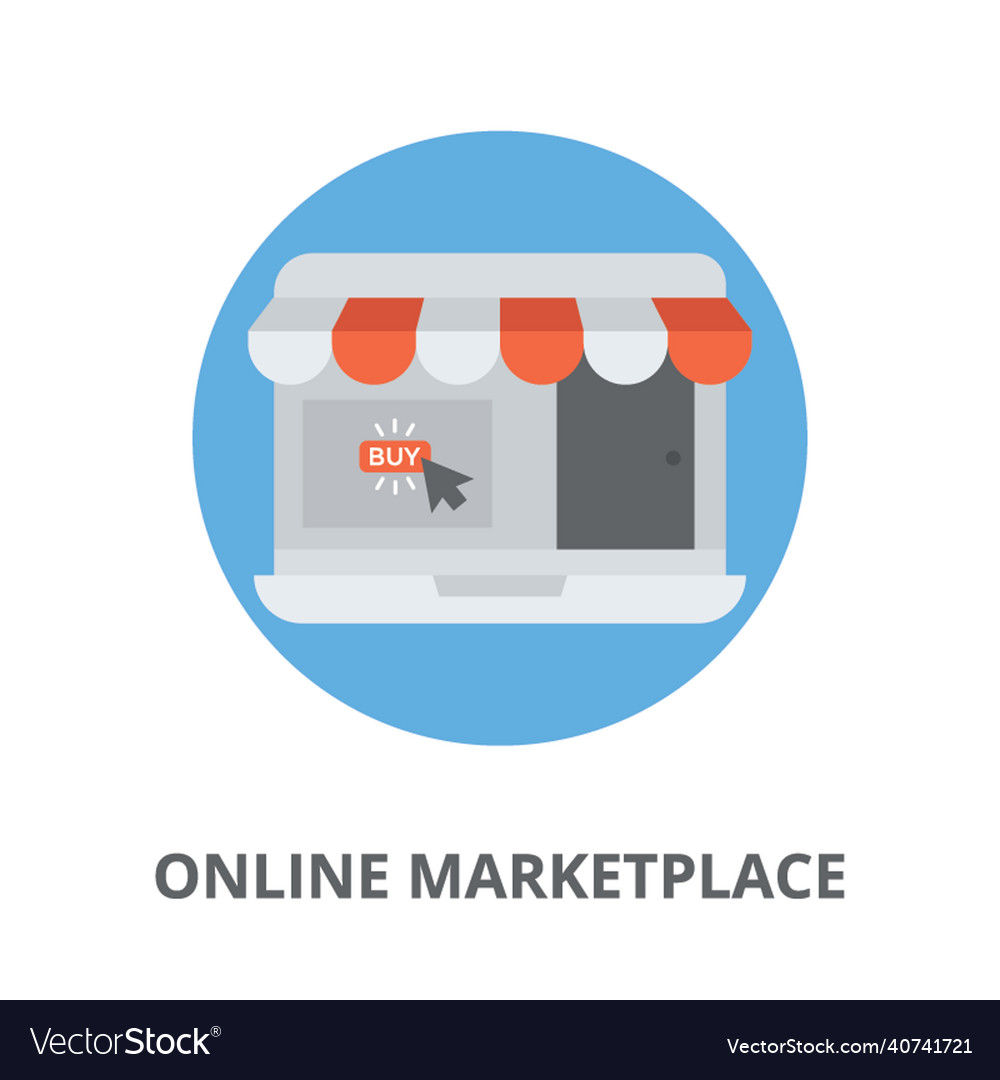 Online marketplace Royalty Free Vector Image - VectorStock