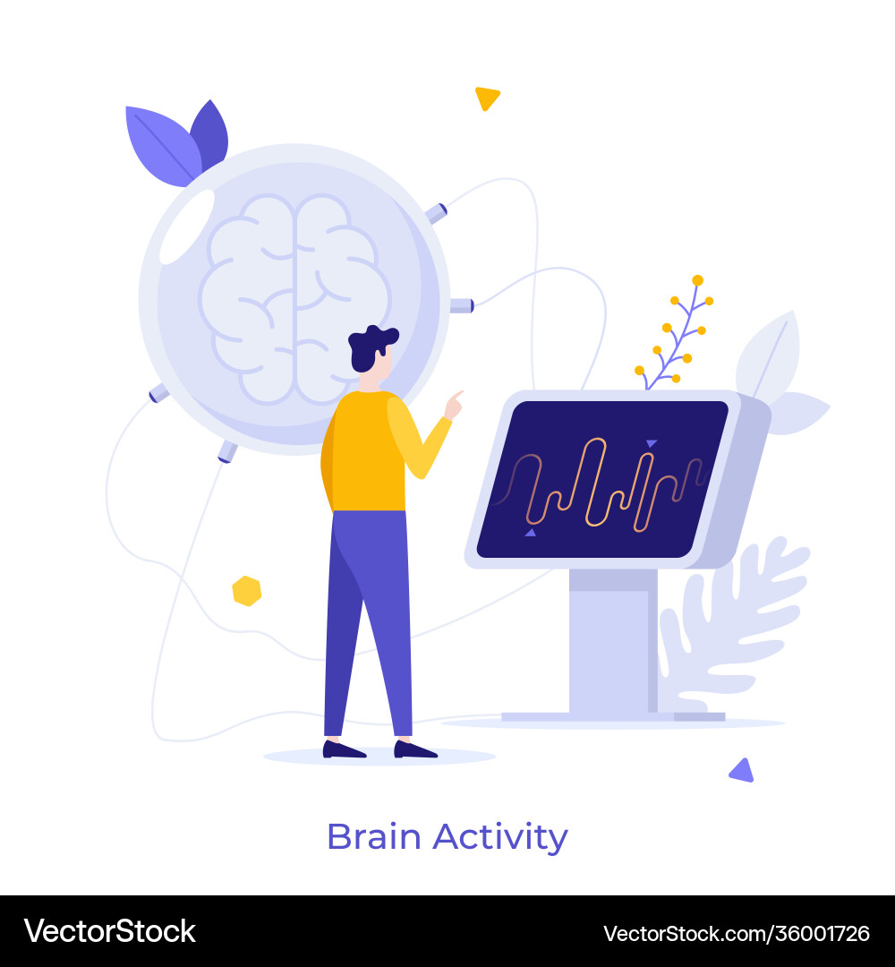 Flat character concept Royalty Free Vector Image