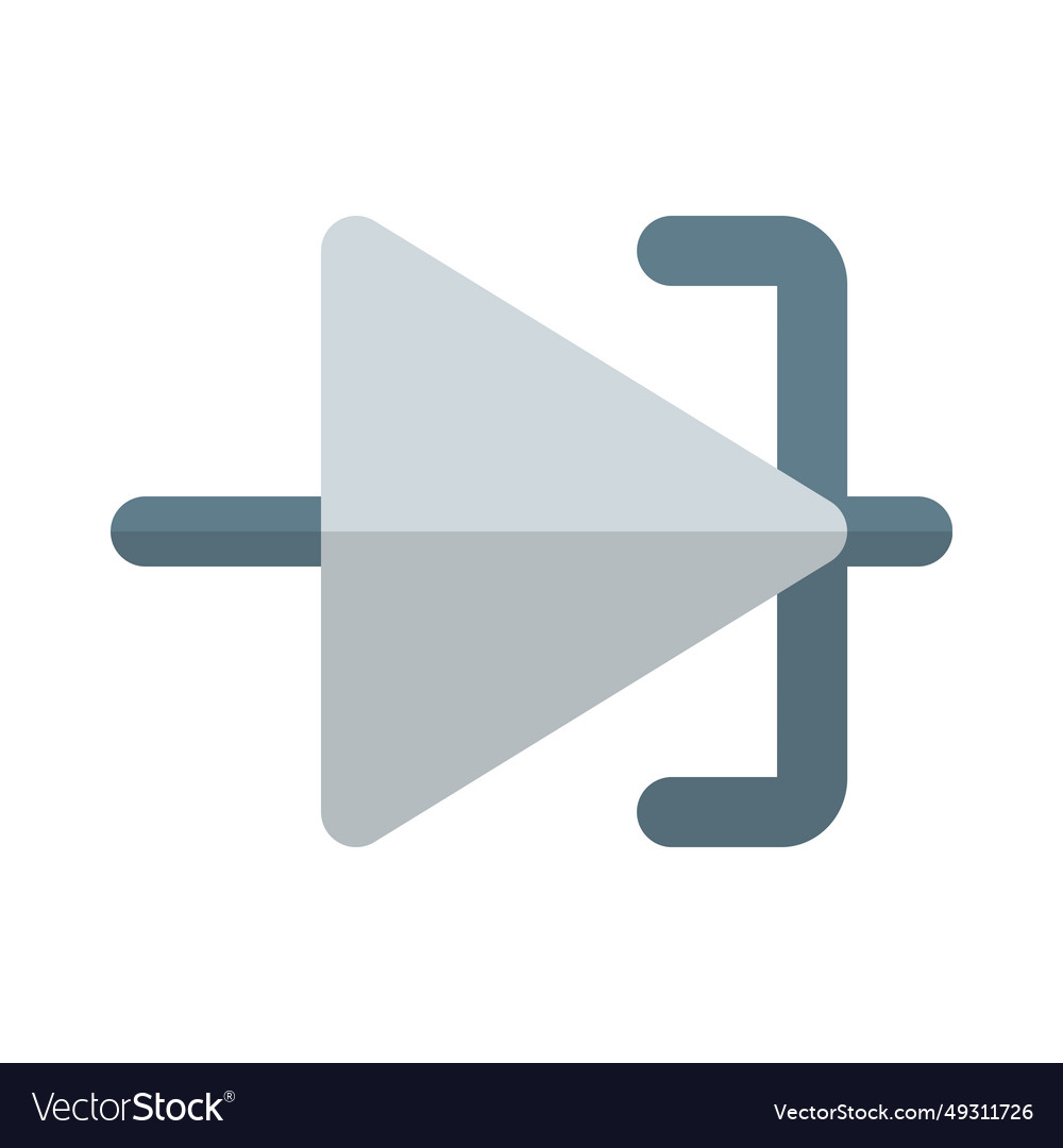 Tunnel diode highspeed semiconductor Royalty Free Vector