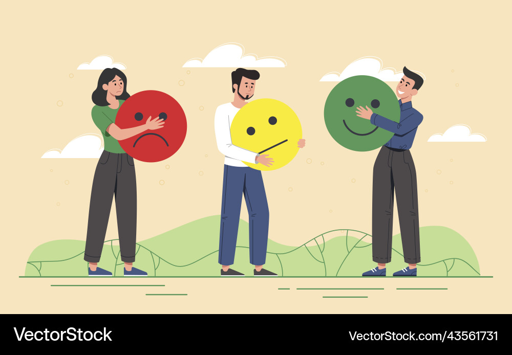 Customer satisfaction concept Royalty Free Vector Image