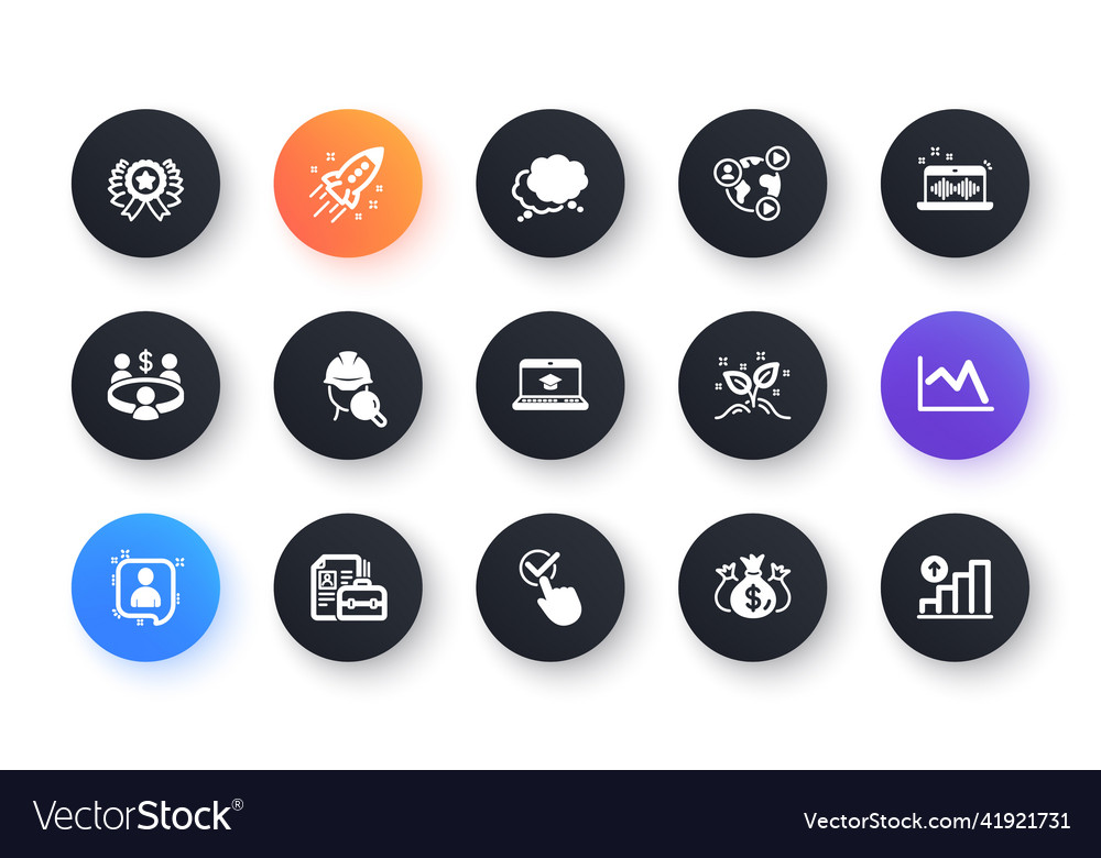 Minimal set of music making website education vector image