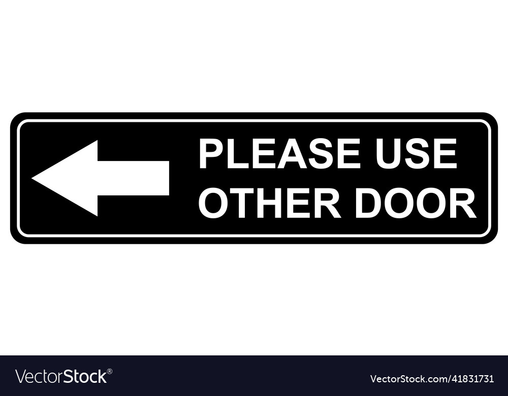 Please use other door graphic icon information Vector Image