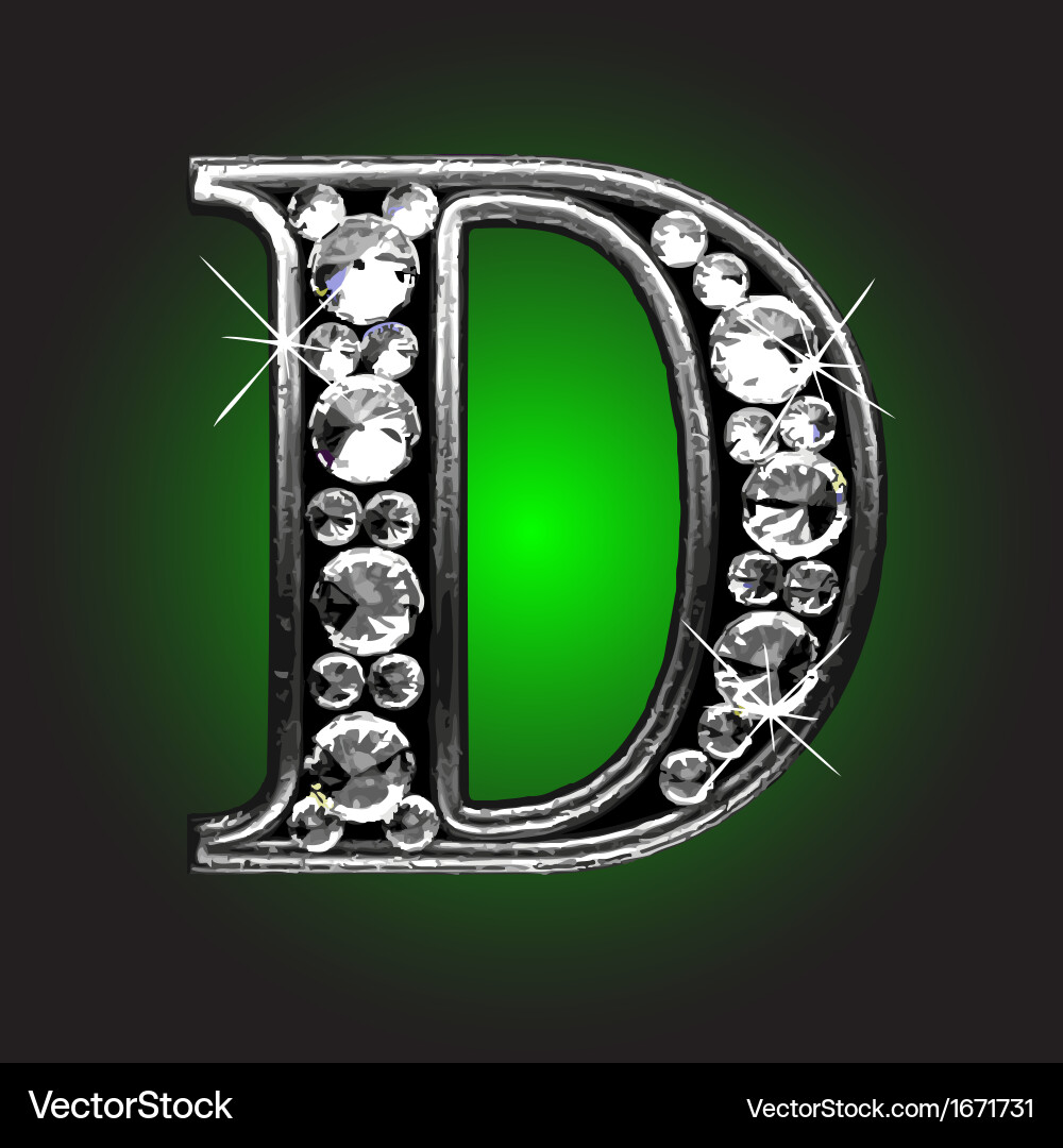 Silver figure with diamonds Royalty Free Vector Image