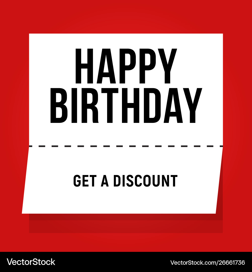 Tear-off outdoor ad web white banner on red Vector Image