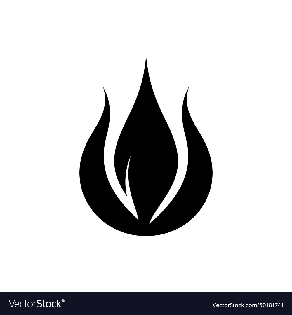 Eternal ember flame icon Royalty Free Vector Image