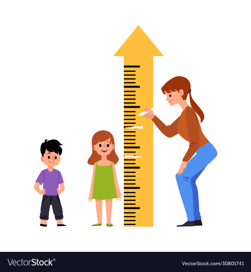 Premium Vector  Height measure for little children