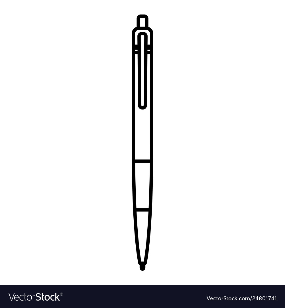 Pen writer isolated icon Royalty Free Vector Image