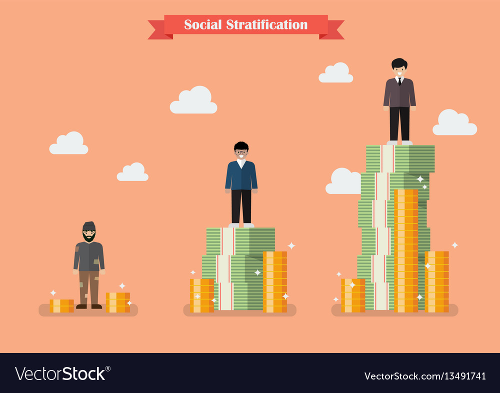 social-stratification-with-money-royalty-free-vector-image