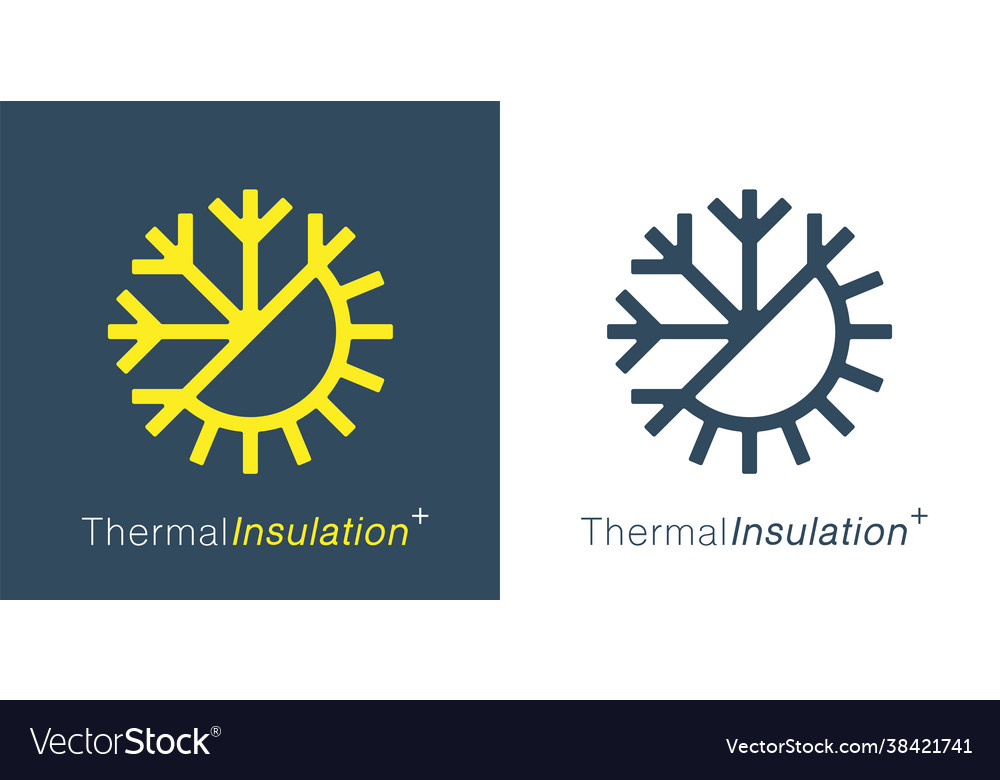 Thermal Insulation Icon Royalty Free Vector Image