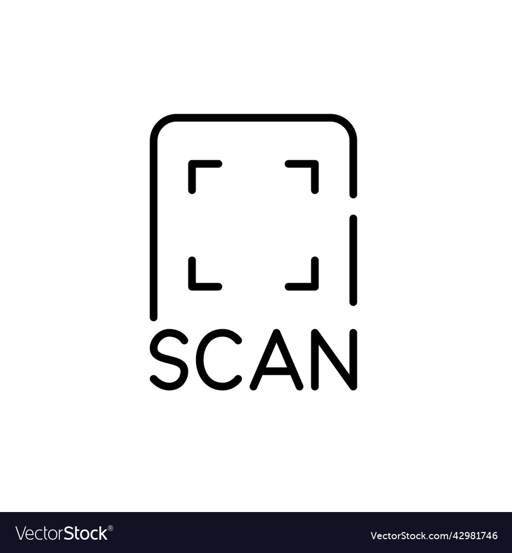 Scan a qr code with your smartphone pixel perfect Vector Image