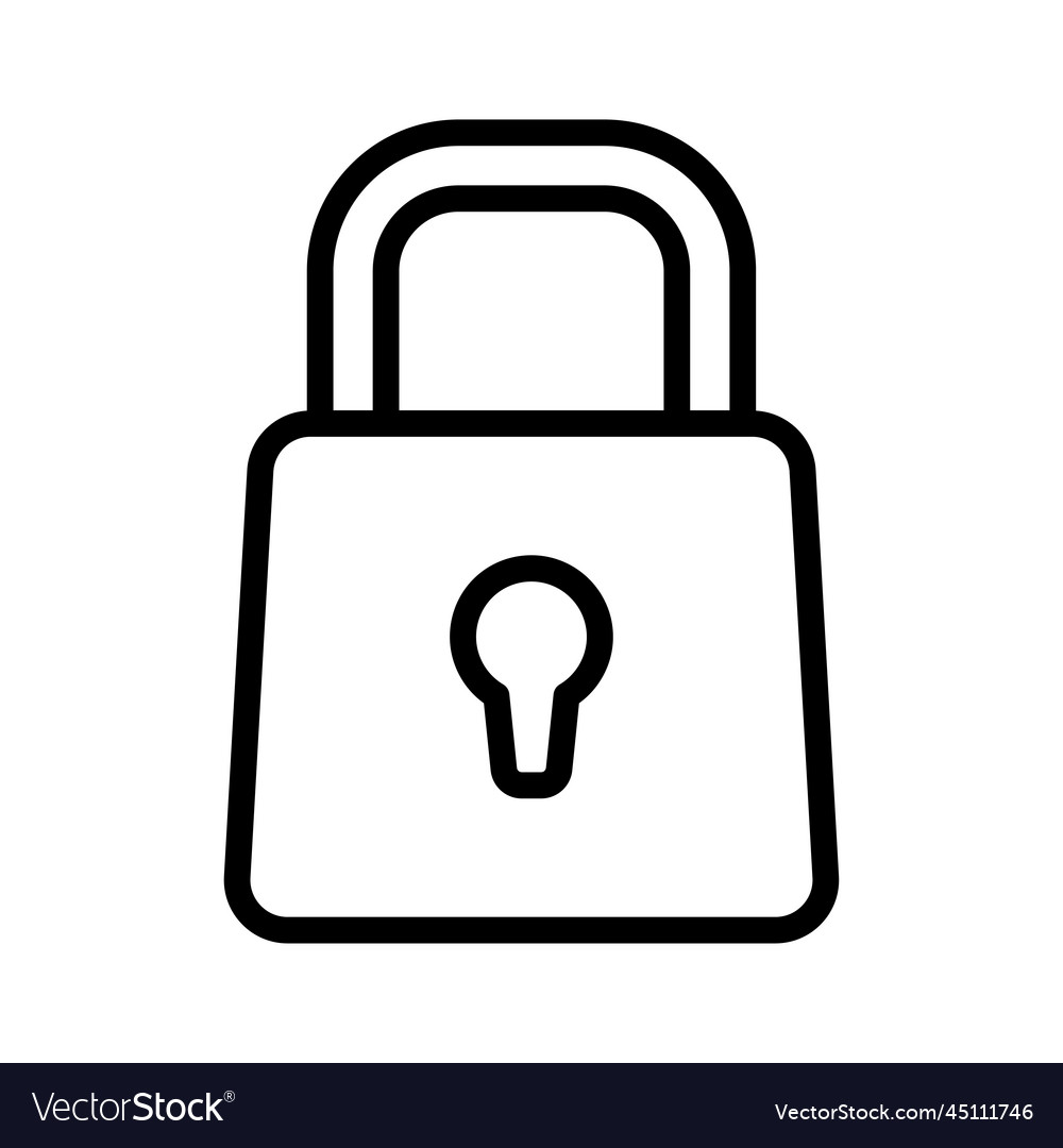 Security lock icon Royalty Free Vector Image - VectorStock