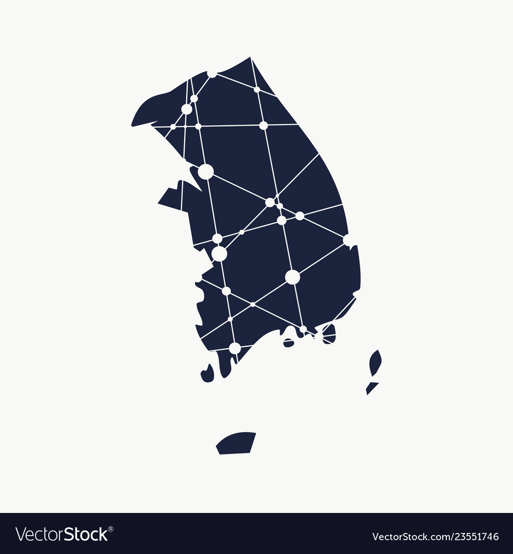 South Korea Map Royalty Free Vector Image Vectorstock South Korea Map Royalty Free Vector Image Vectorstock