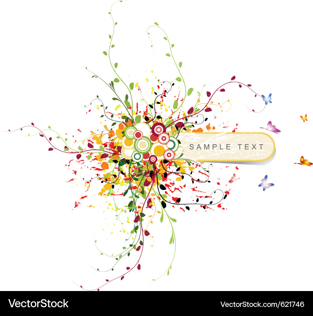 Spring floral Royalty Free Vector Image - VectorStock