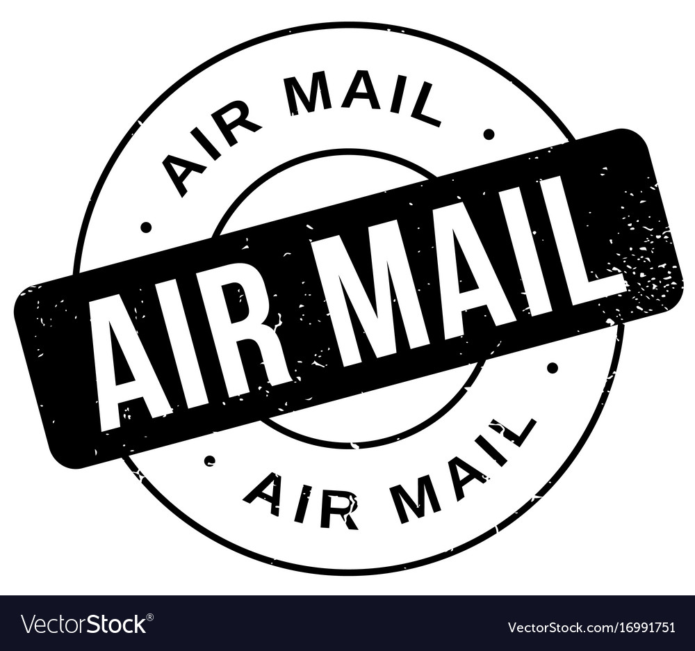 Air mail rubber stamp Royalty Free Vector Image