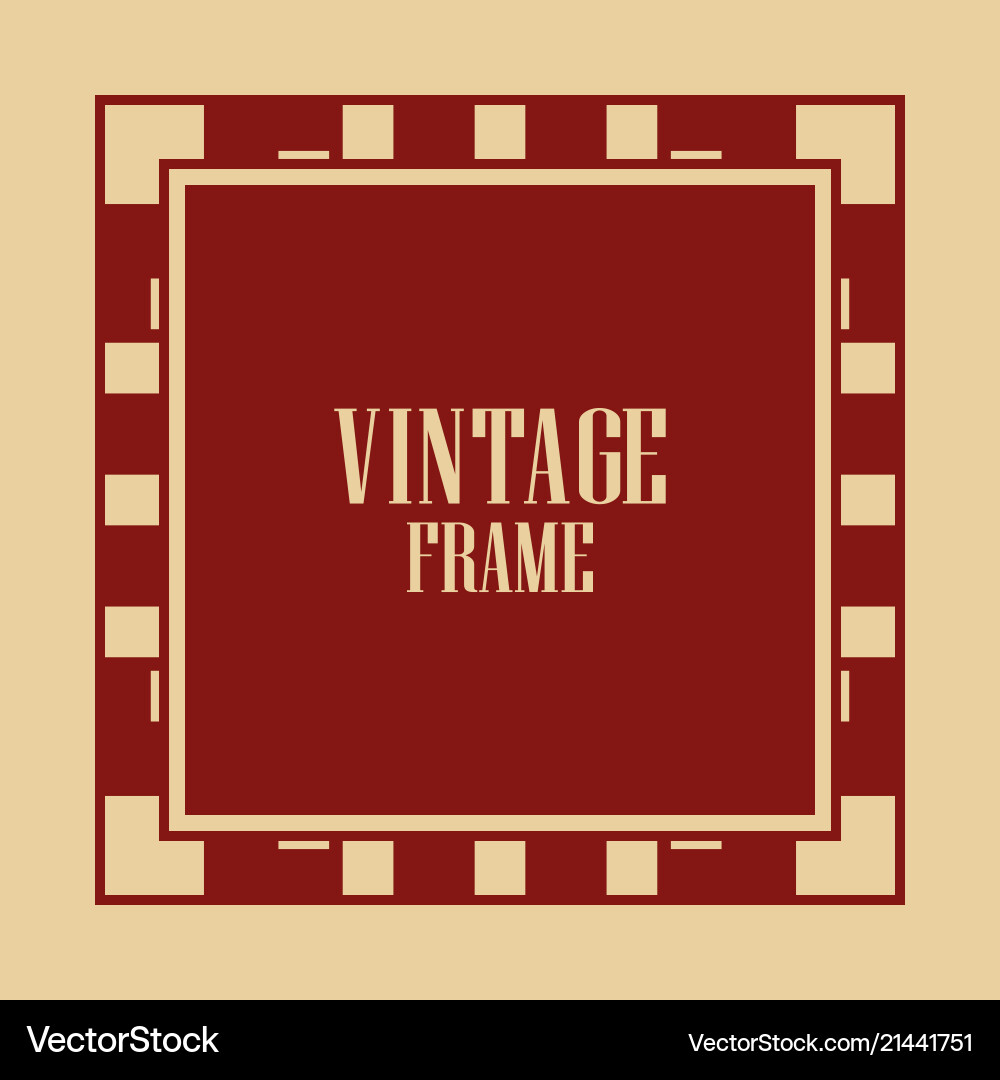 Art deco frame Royalty Free Vector Image - VectorStock