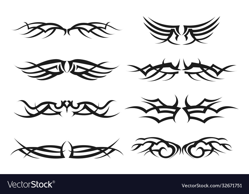 Variety tribal symbol set Royalty Free Vector Image