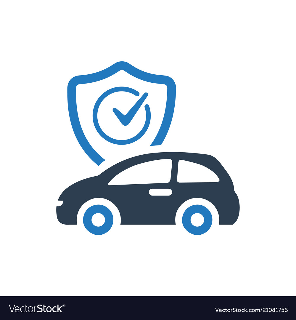 Auto Insurance Icon Royalty Free Vector Image Vectorstock