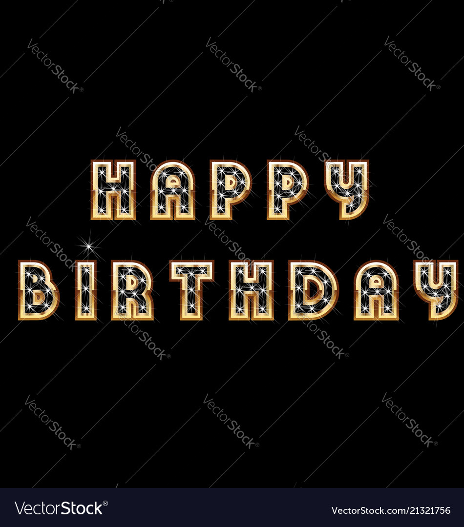 Happy birthday card design template Royalty Free Vector