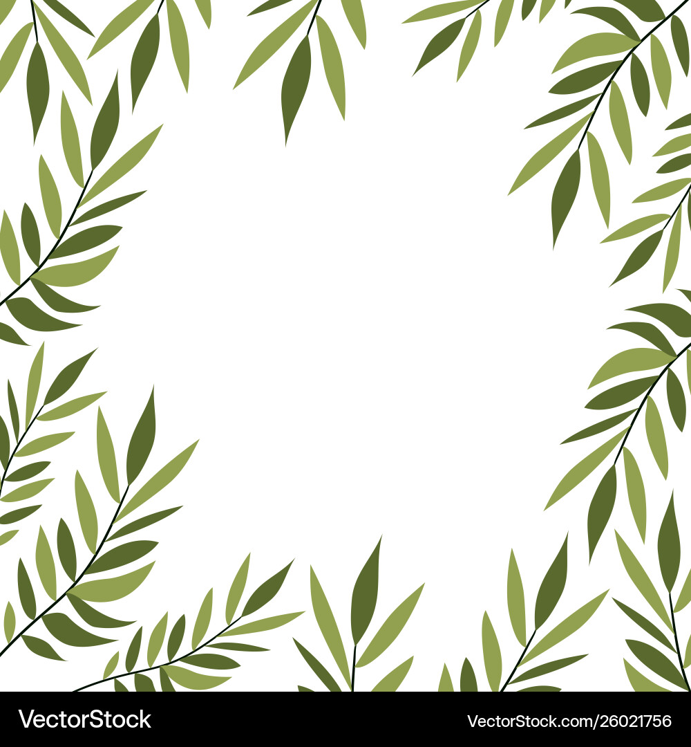 Pattern branch and leaf icon Royalty Free Vector Image